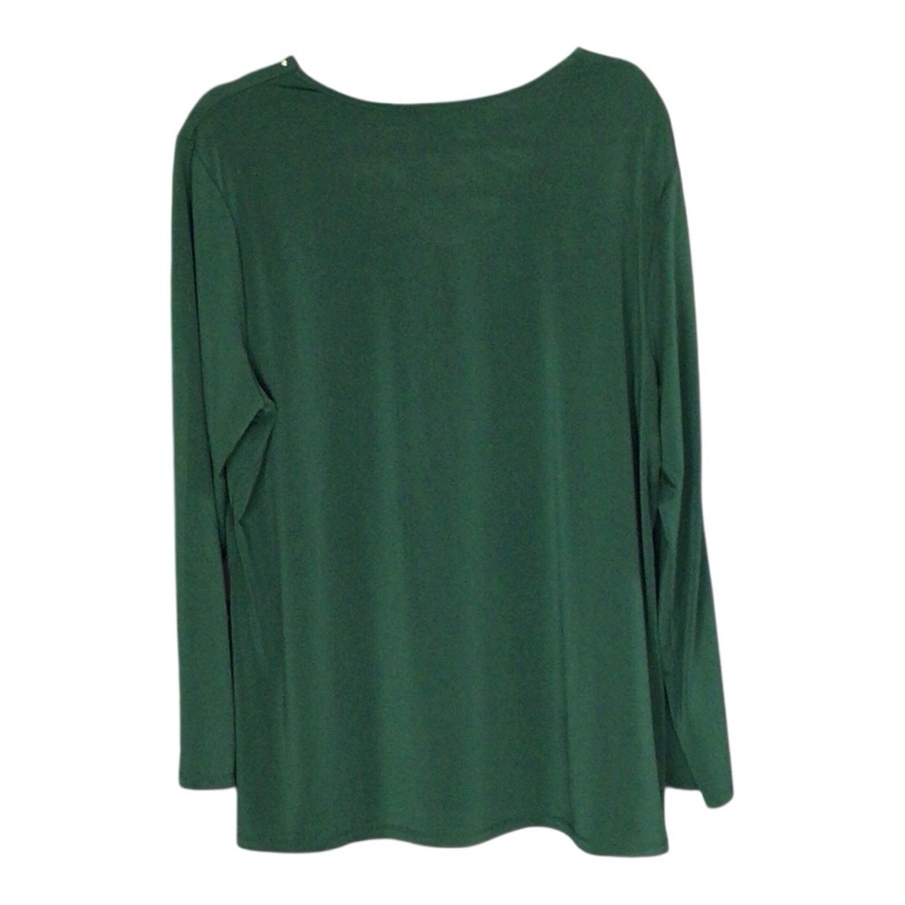 Green Studded Women's Top by Premise size 1X - Picture 2 of 4